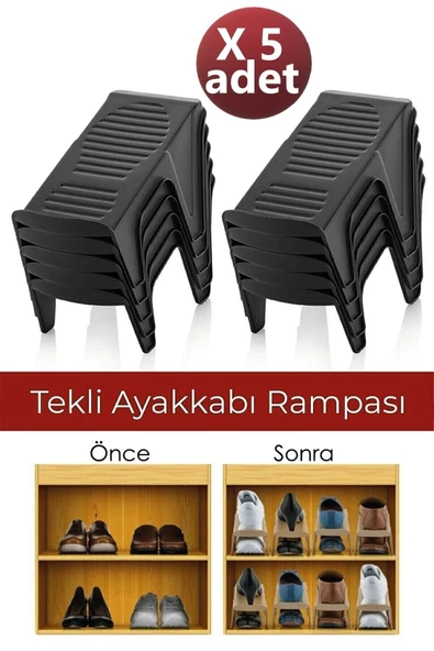5 Adet Rampa Ayakkabı Düzenleyici Rampa