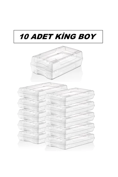 10 Adet Erkek Ayakkabı Saklama Kutusu - Şeffaf Ayakkabı Kabı Seyahat Için Uygundur - 2