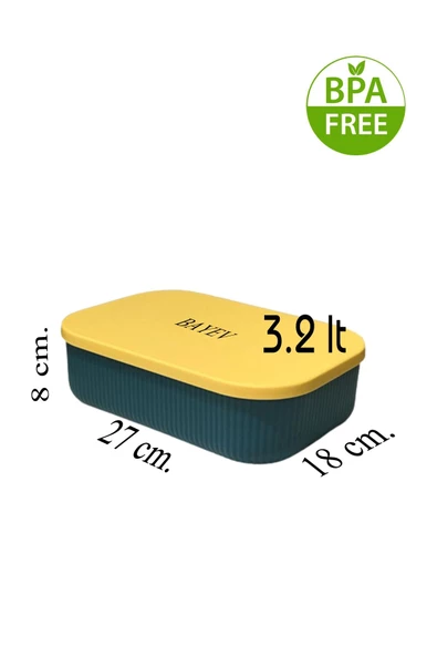 Storage 6 Adet 3.2 Lt Mutfak Saklama Kabı Yeşil Sebze Meyve Kutusu - Resim 2