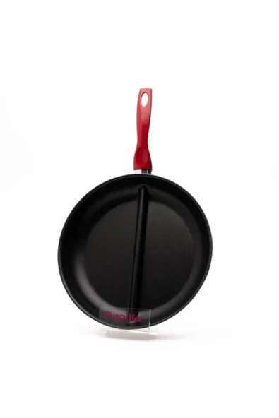 Redio 30 Cm Cingöz Çift Bölmeli Tava, Kırmızı - 3