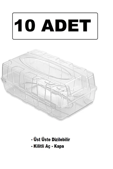 10 Adet Erkek Ayakkabı Saklama Kutusu - Şeffaf Ayakkabı Kabı Seyahat Için Uygundur - 5