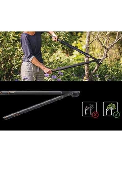 Fiskars L38 SingleStep Bypass Dal Budama Makası L - 5