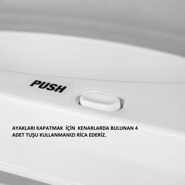 Filesiz Gri Katlanır Banyo Seti