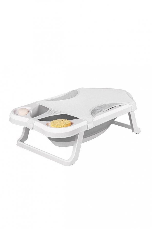 Fileli  Katlanabilir Banyo Seti Gri 5 li Set - 2