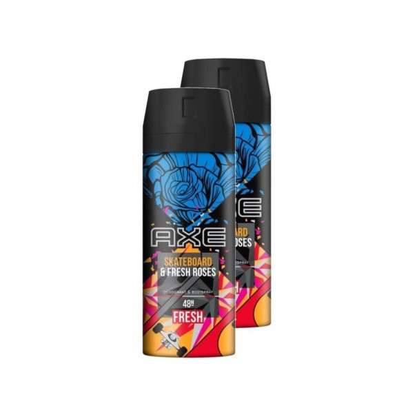 Axe Kaykay ve Taze Güller Erkek Deodorant 150 Ml. İkili Set