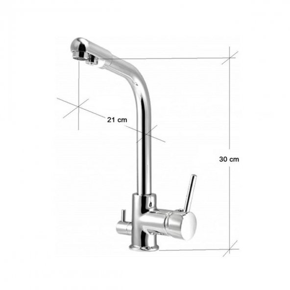 Venezia Nirvana Serisi Krom Arıtmalı Mutfak Evye Bataryası - 2