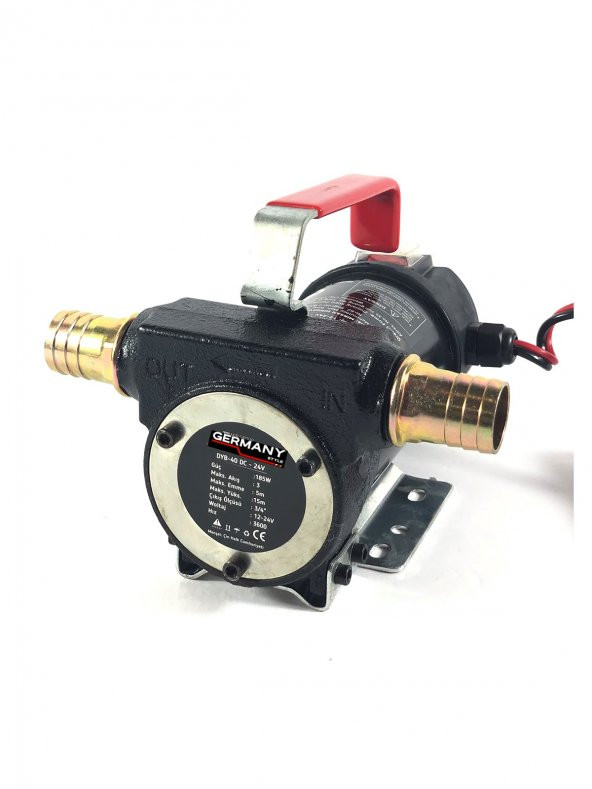 24v Kendinden Emişli Elektrikli Taşınabilir Yakıt Sıvı Yağ Aktarma Mazot Pompası Paslanmaz Gövdeli