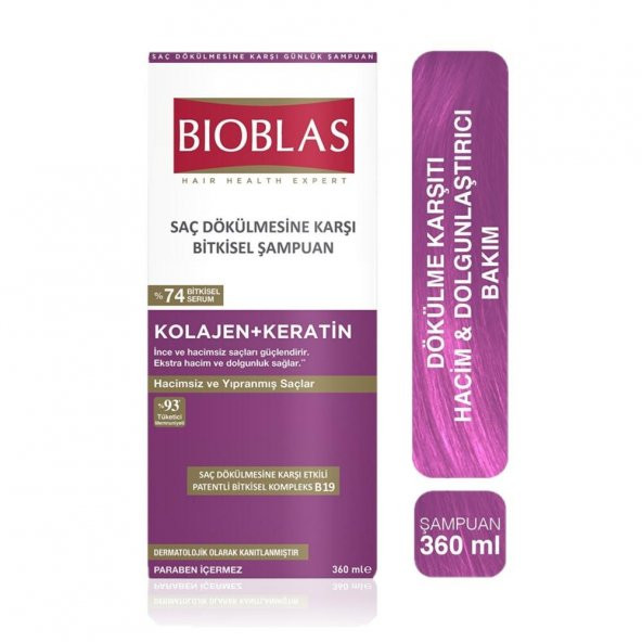 Bioblas Saç Dökülmesine Karşı Hacim Şampuan 360 ml