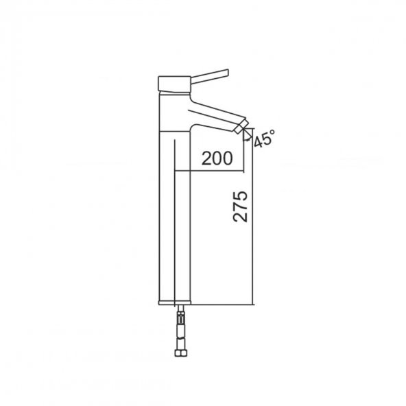 Venezia Hitit Mat Siyah Çanak Lavabo Bataryası - 2