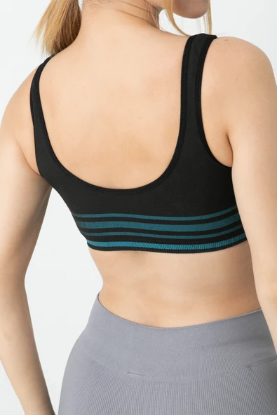 Gigotto Seamless Çizgili Büstiyer-011 - Resim 12