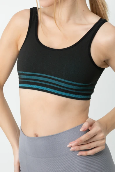 Gigotto Seamless Çizgili Büstiyer-011 - Resim 11