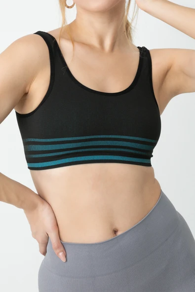 Gigotto Seamless Çizgili Büstiyer-011 - Resim 10