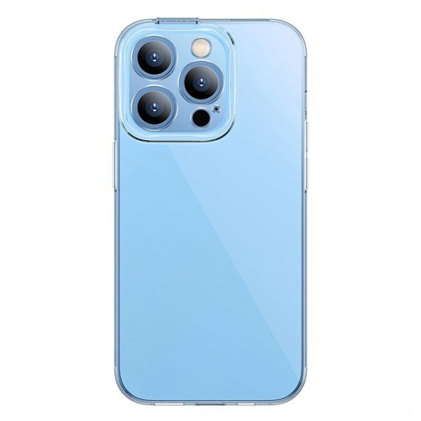 Baseus Simple Case iPhone 14 Pro Max 6.7 Kamera Korumalı Şeffaf Silikon Kılıf