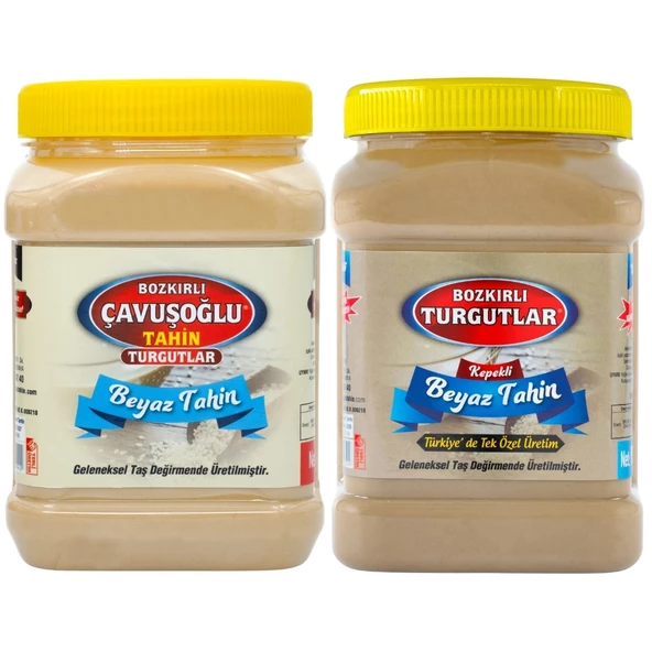 Çavuşoğlu Beyaz Tahin Tanışma Paketi (Kepeksiz 930g + Kepekli 930g)
