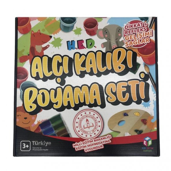 Farbu Oyuncak Alçı Kalıbı Boyama Eğitici El Beceri Oyun Seti