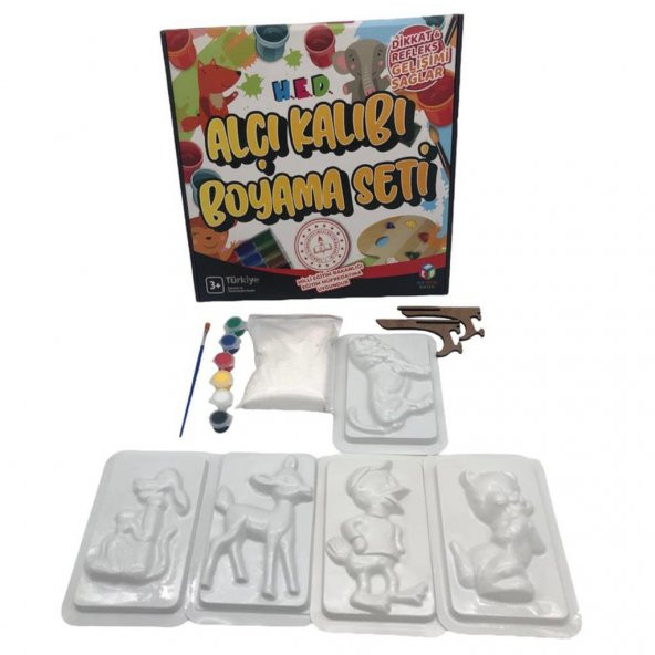 Farbu Oyuncak Alçı Kalıbı Boyama Eğitici El Beceri Oyun Seti - 2