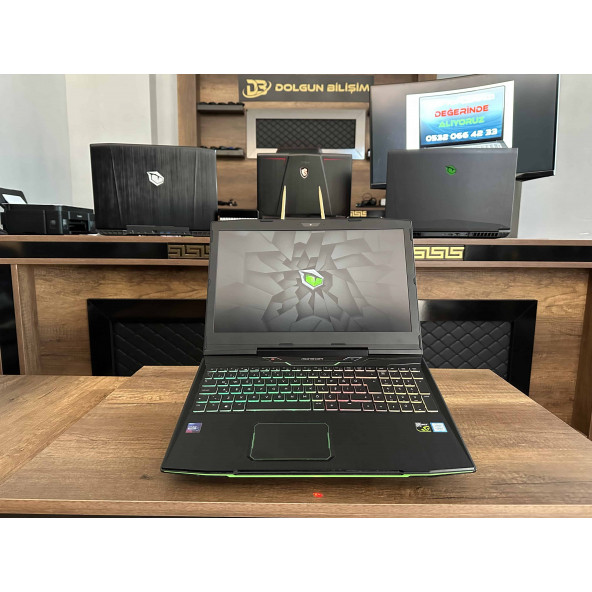 Monster Abra A5 V13.4 İKİNCİ EL i7 8750H 16GB 250GB+1TB GTX1050Ti 15.6" FHD