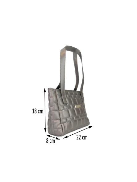 Liva 2368 Kapitoneli Orta Boy Kadın El Omuz Çantası - Resim 4