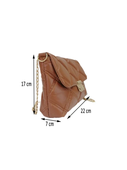 Liva 2290 Yumuşak Kapitoneli Kadın Omuz Çapraz Çanta - Resim 8