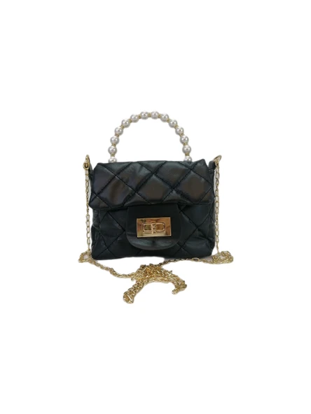 Liva 1180 Zincir Askılı İnci Model Kadın El Omuz Çantası - Resim 9