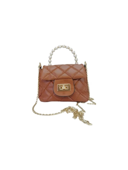 Liva 1180 Zincir Askılı İnci Model Kadın El Omuz Çantası - Resim 7