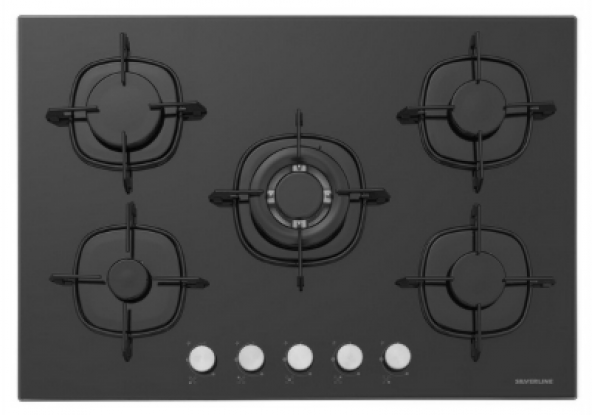 Silverline Siyah Cam Ankastre Set 3457 - CS5365B01 - BO6503B01 - 4