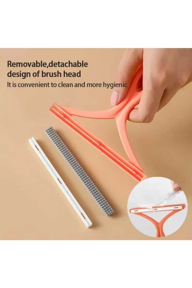SİLİKON Çift Taraflı Elbise Tiftik Ve Tüy Toparlayıcı Kazak Hırka Halı Plastik Kumaş Tüy Alma 1 ADET - 4