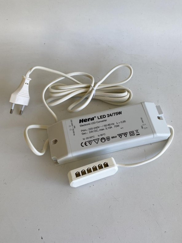 Hera 24/75W Led Driver 24V 75W 20604001901 - 2