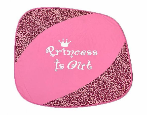 Princess Prenses 2li Oto Cam Güneşlik 78x71cm Pembe - Resim 2