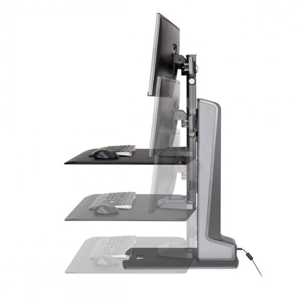Winston-E WNSTE-2-270 Motorlu Masaüstü Monitör Standı (Çift Monitör) - 3