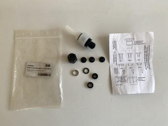 DVM PVPVFPGL007 G 1/2-G 3/8-21 Hortum Bağlantısı 3/8'' - 2