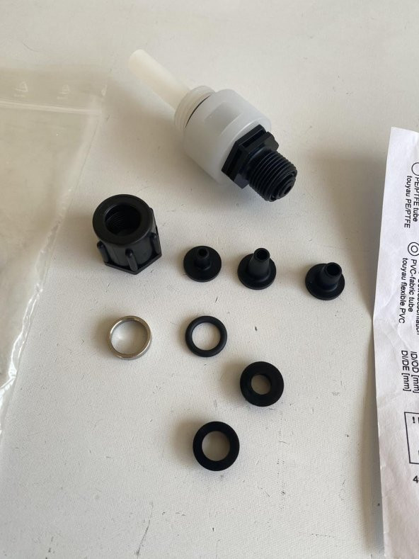 DVM PVPVFPGL007 G 1/2-G 3/8-21 Hortum Bağlantısı 3/8'' - 3
