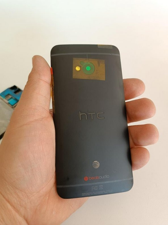 HTC One M7 Full Kasa Kapak Takımı Siyah - 5