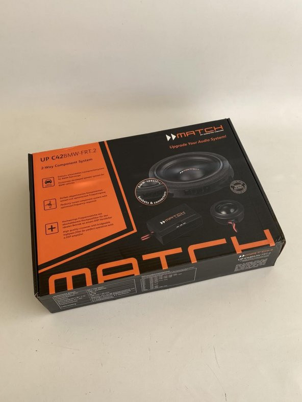Match UP C42BMW-FRT.2 2 Yollu Component Hoparlör Set - 6