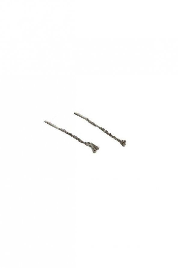 Taş İşlemeli 925 Ayar Gümüş Küpe 1,80 Gram