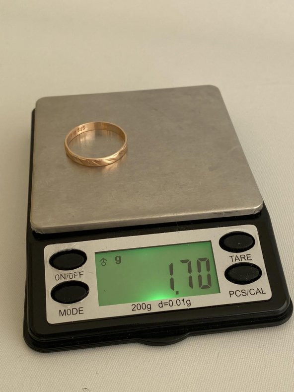 İşlemeli 14 Ayar Altın Yüzük 1,70 Gram - 10