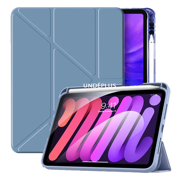 MobaxAksesuar Apple iPad 11.Nesil A16 11inç/10.Nesil 10.9inç Kılıf Kalem Bölmeli Trifolding Case