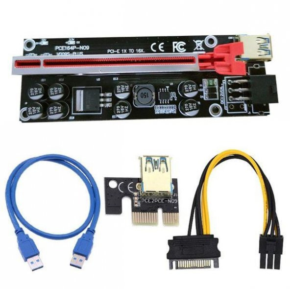 PCE164P-NO9 VER009S-Plus Usb 3.0 Pci-e 1x - 16x Genişletici Yükseltici Kart