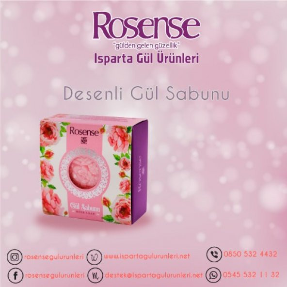 Rosense Dekoratif Gül Sabunu 110 gr