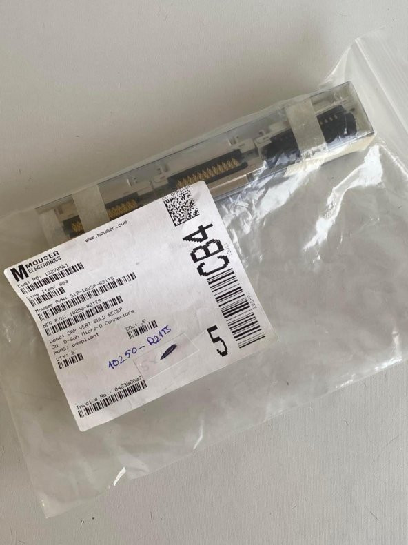 3M 10250-R21TS D-Sub Micro-D Konnektör 5 Adet - Resim 4