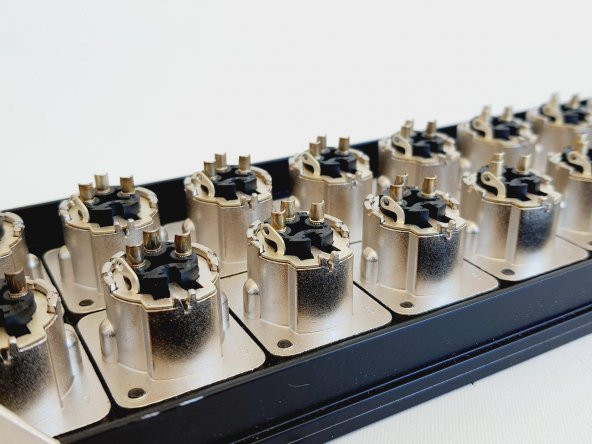 Argosy 32 Port Erkek Xlr Patchbay Panel DP-00-0032 - 4