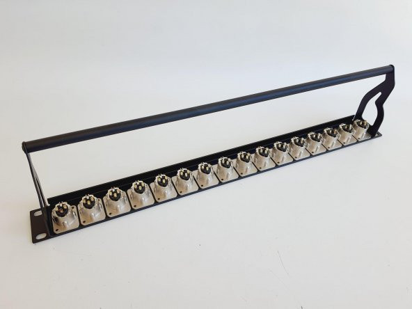 Argosy 16 Port Erkek Xlr Patchbay Panel DP-00-0016 - 3