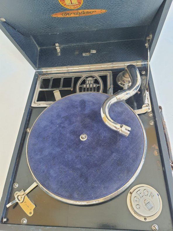 Odeon Orator Antika Çanta Gramofon 085 (EKSİK) - 7