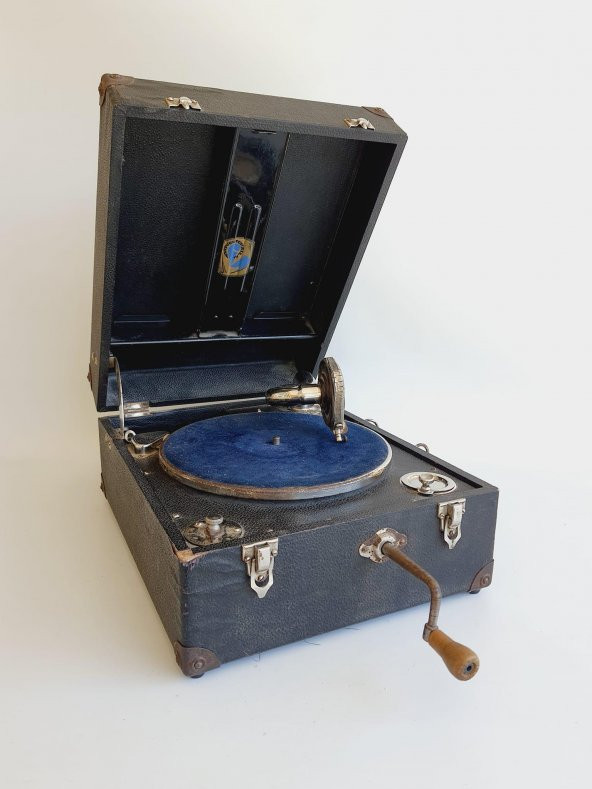 Kurmalı Antika Çanta Gramofon 087 (ARIZALI)