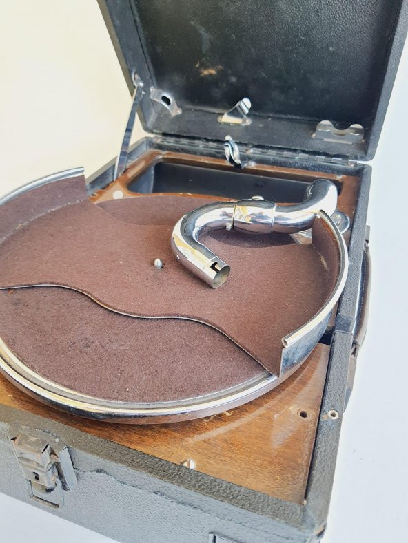 His Master's Voice Antika Çanta Gramofon 086 (ARIZALI) - 6