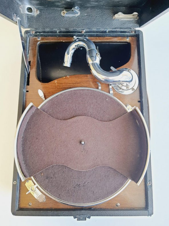 His Master's Voice Antika Çanta Gramofon 086 (ARIZALI) - 7