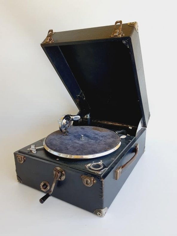 Columbia 202 Antika Çanta Gramofon 084 - 3