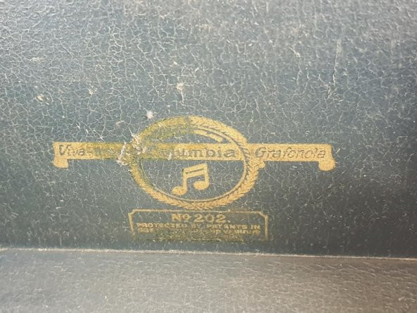 Columbia 202 Antika Çanta Gramofon 084 - 5