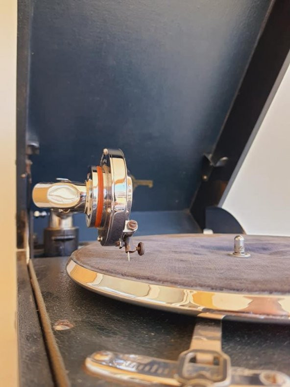 Columbia 202 Antika Çanta Gramofon 084 - 7