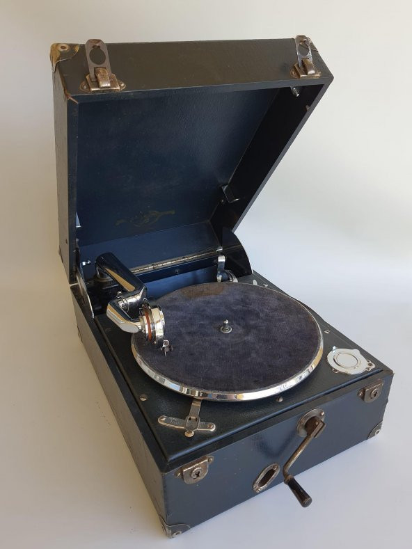 Columbia 202 Antika Çanta Gramofon 084 - 8